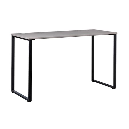 Hirsh Commercial Desks, 23.6 in D X 40.25 in H, 70.9 in W X Steel, Laminate, Black / Gray Elm 23954